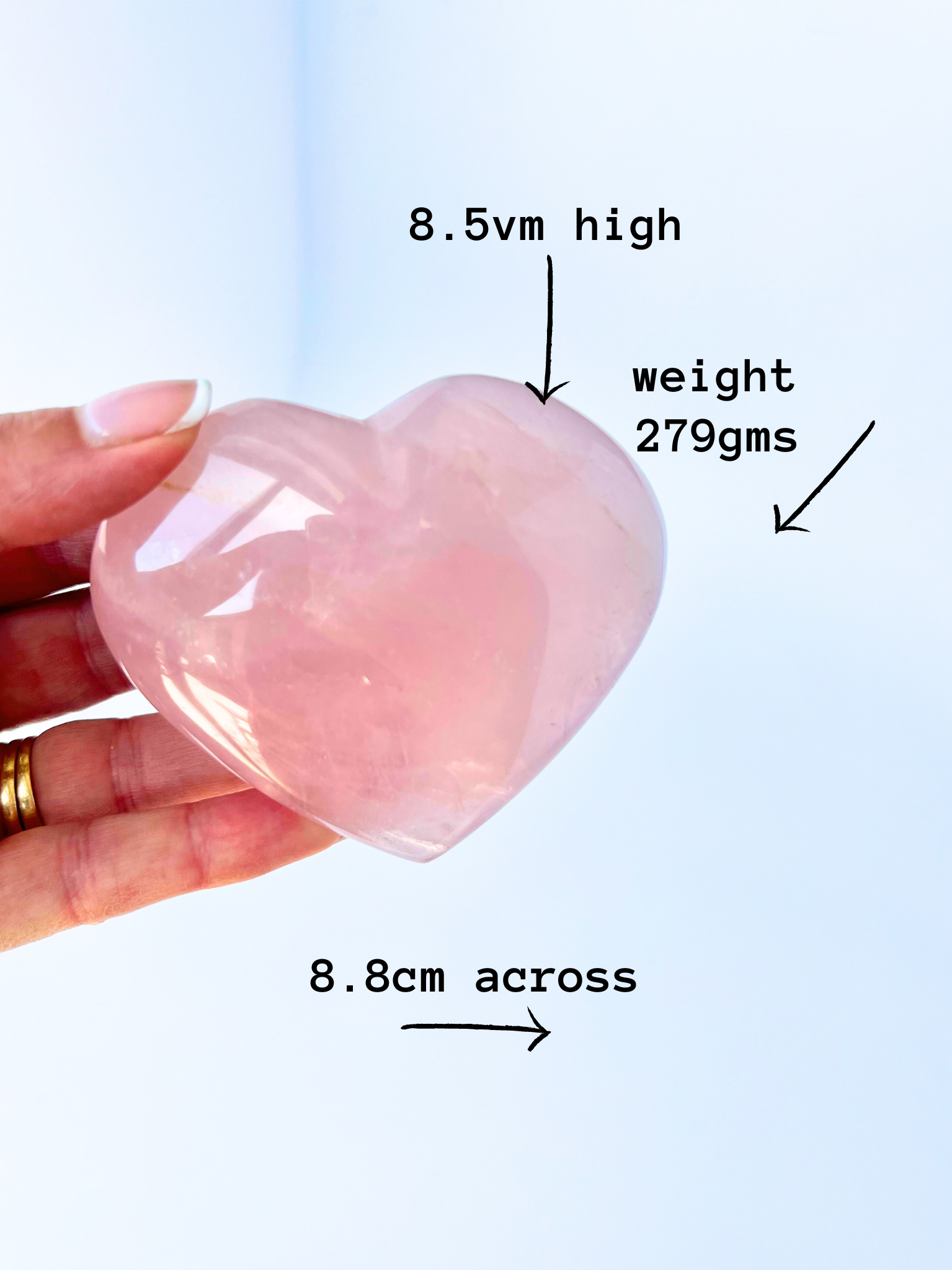 ROSE QUARTZ HEART