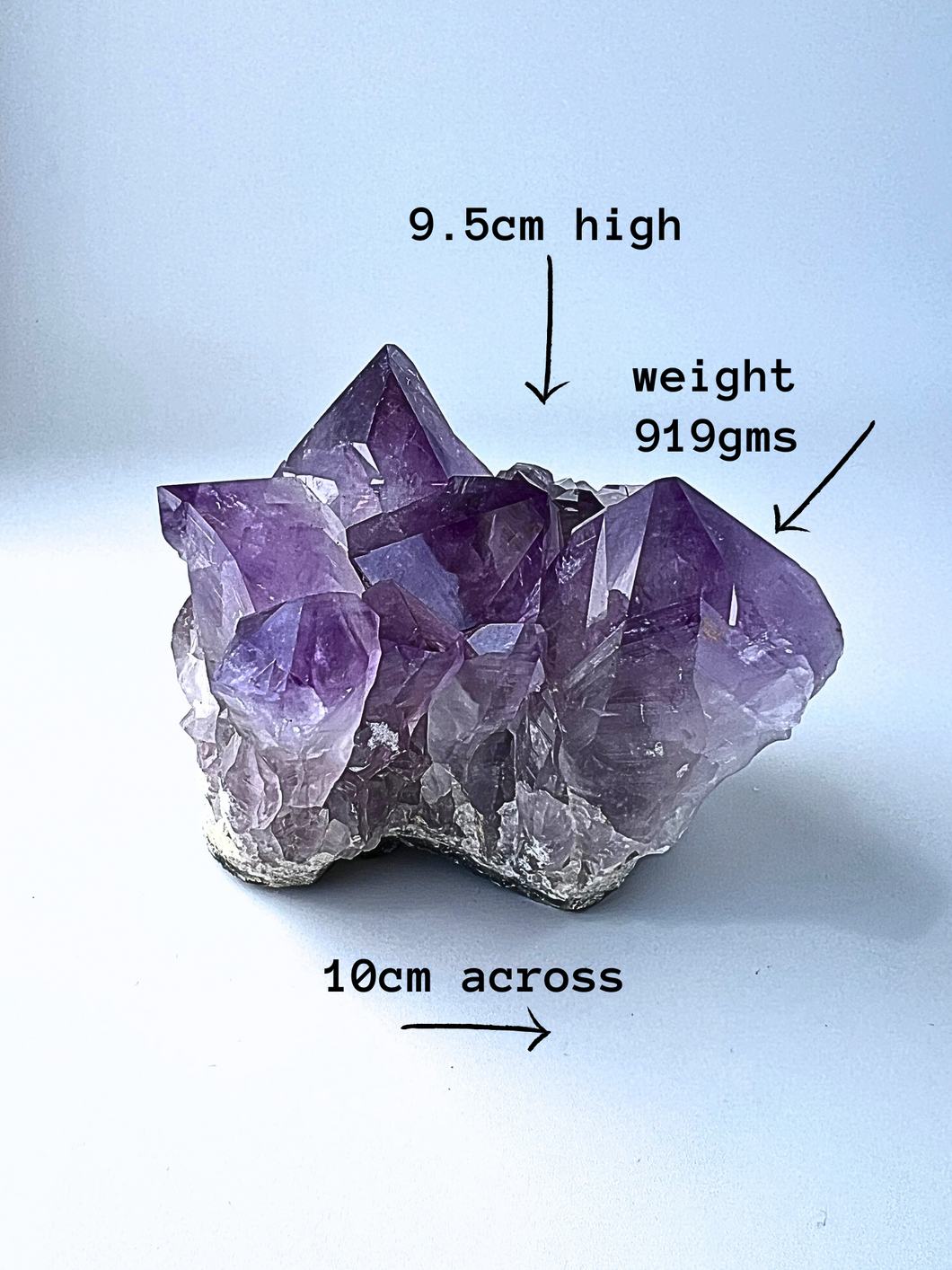 AMETHYST POINT CLUSTER