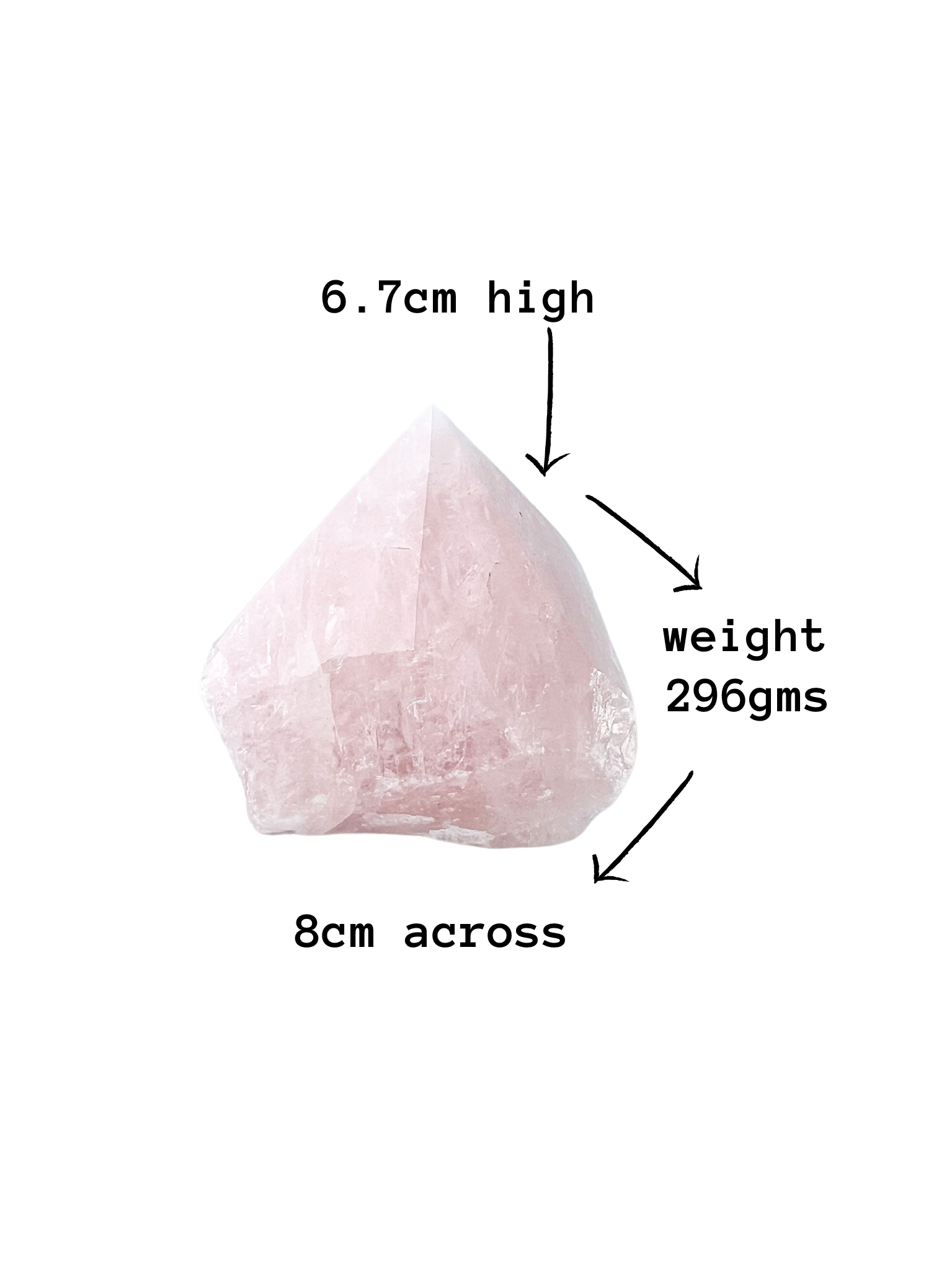 Rose Quartz Crystal point